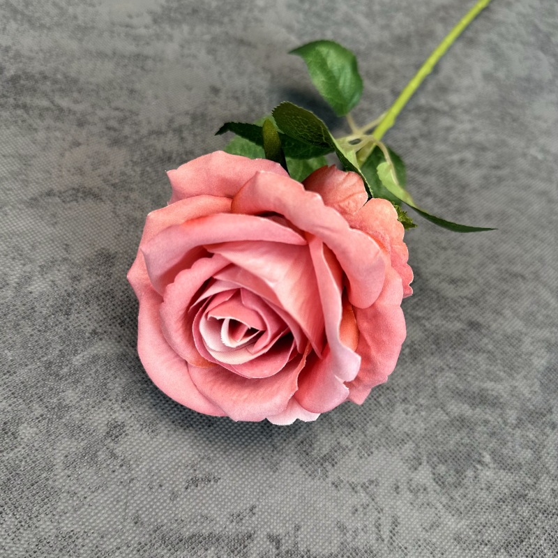 Rosas de tela única flores de tela