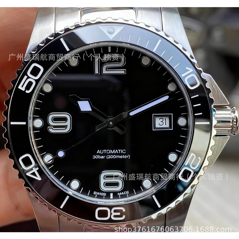 Af Concas Fully Automatic Mechanical Men's Ceramic Ring Luminous Diving Business Watch Watch Sapphire Glass