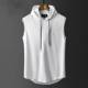 Cross-border Foreign Trade vest Summer Vest Men's Hooded Sleeveless T-shirt Men's Loose Casual Summer Solid Color Sports Vest
