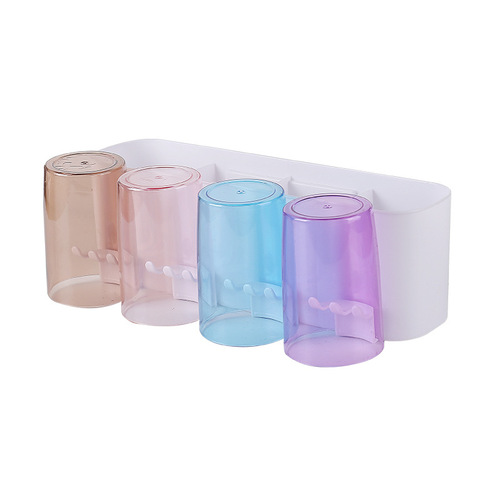Toothbrush holder, tooth cup storage rack, toothpaste and mouthwash cup organizer, freestanding toothbrush holder, cup holder with toothbrush holder