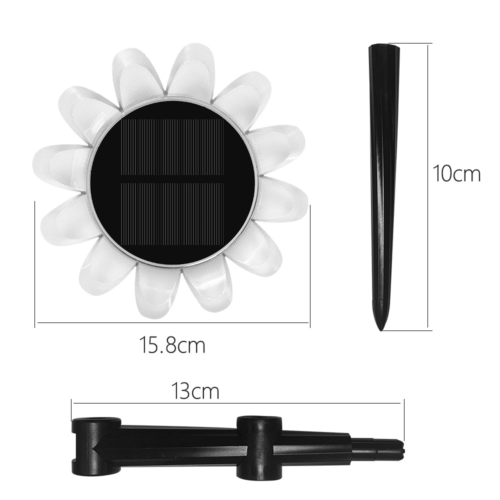 私模RGB七彩太陽能庭院燈草坪泳池?zé)魬敉夥浪甃ED水面荷花燈水漂燈