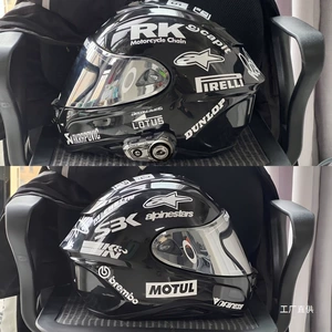 Sponsor Combo Motosiklet Dekal Yansıtıcı Avtomobil Stikerləri Dəbilqə Loqosu