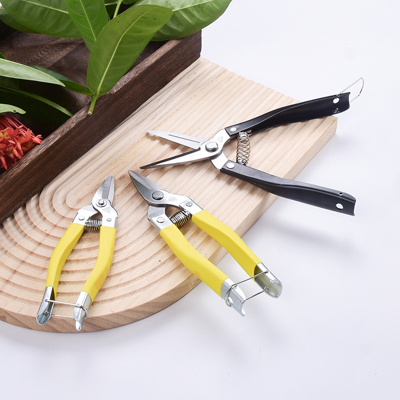 厂家批发 不锈钢摘果剪强力修枝剪罗定果剪刀