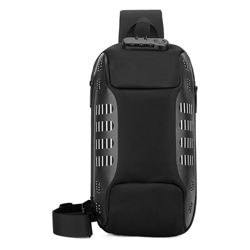 WEPOWER nueva marca de moda de los hombres bolsa de pecho de ocio al aire libre antirrobo bolsa de mensajero de gran capacidad multi-funcional bolsa de hombro