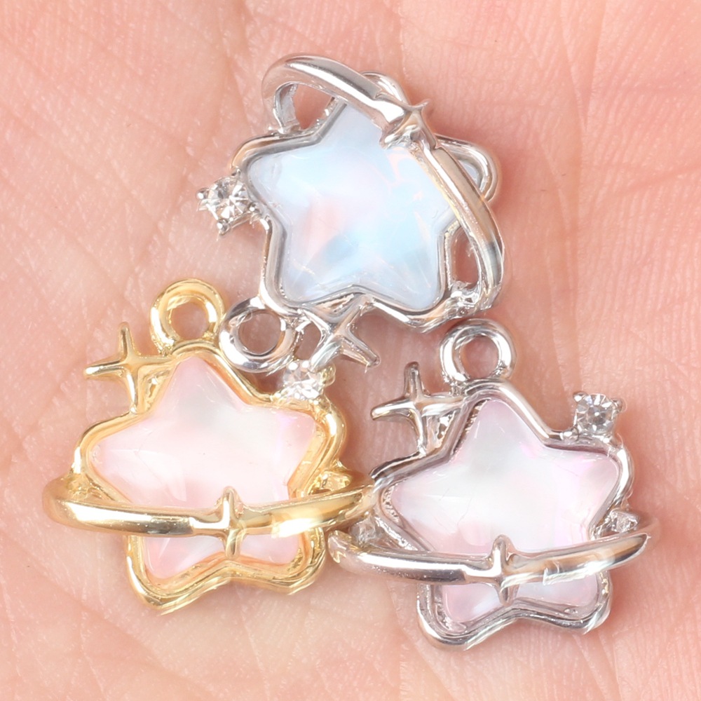 20g Weight Pendant Jewelry Making Type Rhinestones Inlay Material DIY Jewelry Accessories Classification 10 PCS/Package Quantity Alloy Material Star Pattern Plating, Inlay Design Casual, Sweet Style 10 PCS/Package Alloy Rhinestones Star Pendant 12