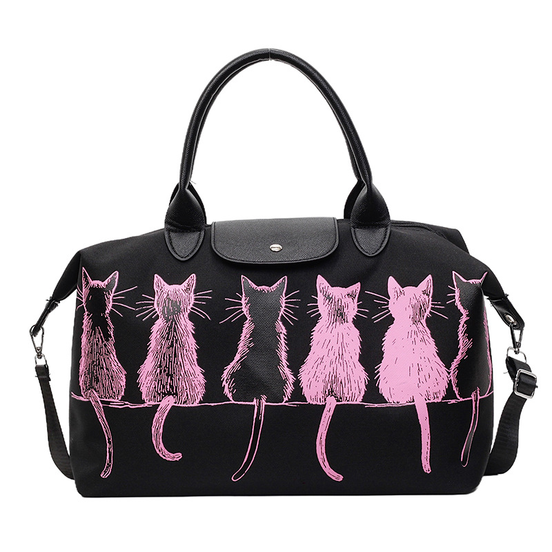 Bolsa de viaje corto de gran capacidad, bolso de mano ligero de alto valor facial, bolsa de equipaje para mujeres, bolsa de fitness a prueba de salpicaduras