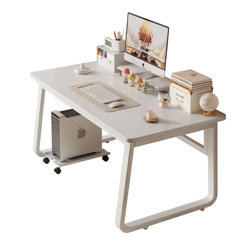 Mesa de escritorio de computadora doméstica moderna simple mesa de oficina ecológica de madera sólida blanca silla dormitorio estudiante estudio escritorio