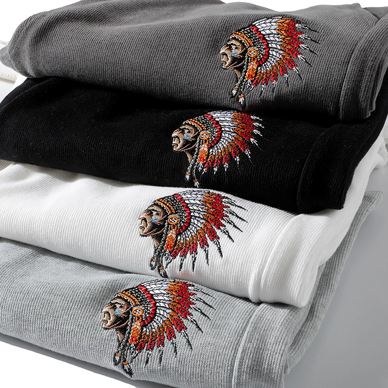 Индийская тяжелая промышленность вышивка удобные хлопковые Трикотажные мужские летние повседневные шорты для внешней торговли Средние брюки пятые брюки