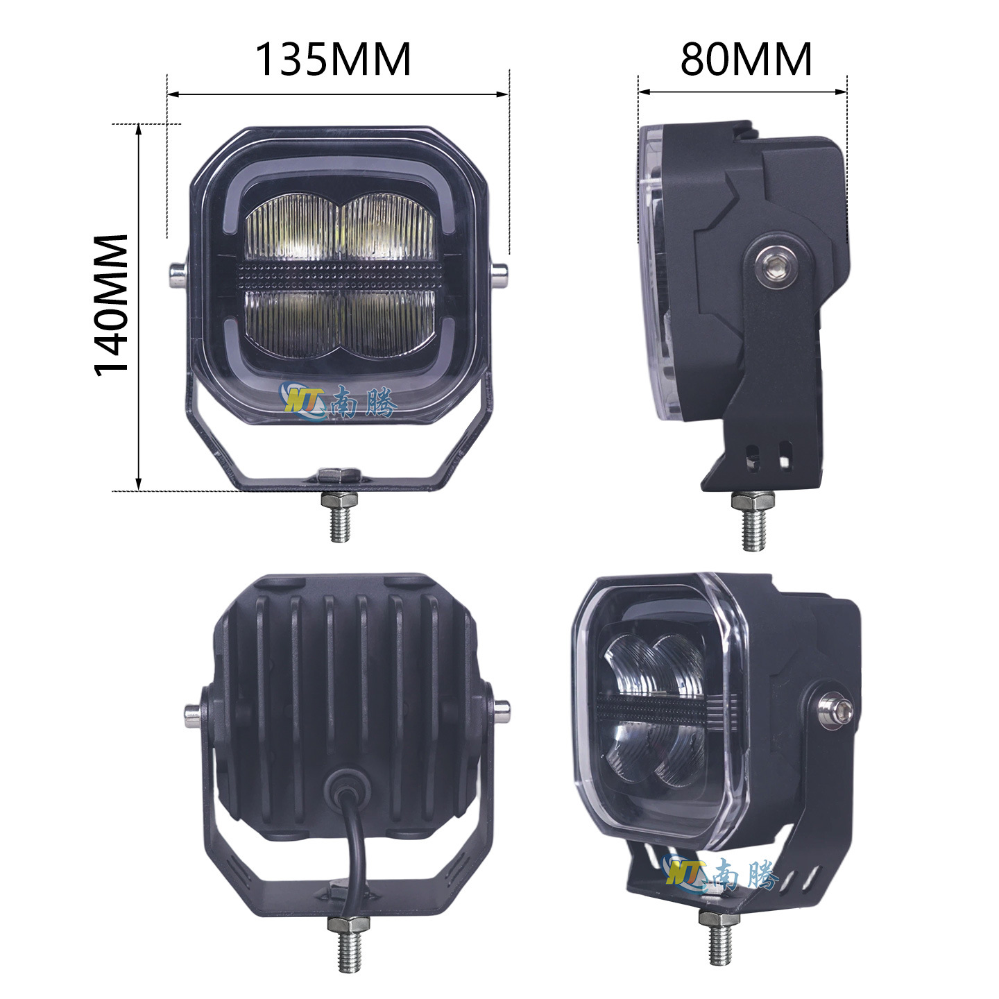 lámpara de camión LED carcasa de faro de techo de vehículo todoterreno procesamiento de lámpara de luz de 5 pulgadas lámpara cuadrada reforma de lámpara de luz de luz image 6