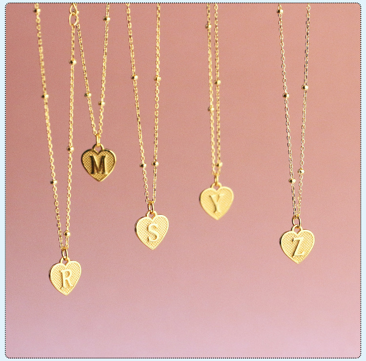 1g Weight 1 Piece 1 Set 8.1*9.4mm 925 Sterling Silver Letter Heart Shape Pendant
