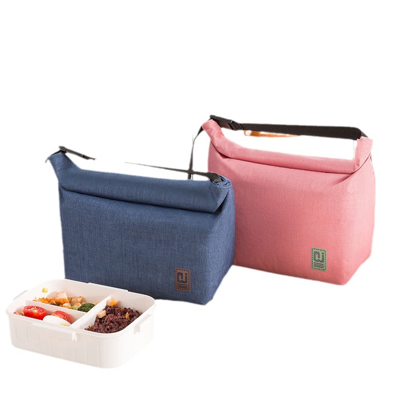 Bolsa de almuerzo plegable de moda, bolsa térmica portátil transfronteriza, bolsa de picnic para exteriores, bolsa de almuerzo para el trabajo, bolsa de almuerzo portátil