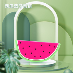 夏日系藍牙音箱 外貿運動戶外夏天小清新可愛西瓜無線5.0藍牙音箱
