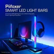 新品跨境RGB拾音氛圍燈多節奏模式電腦桌面游戲耳機支架可APP控制