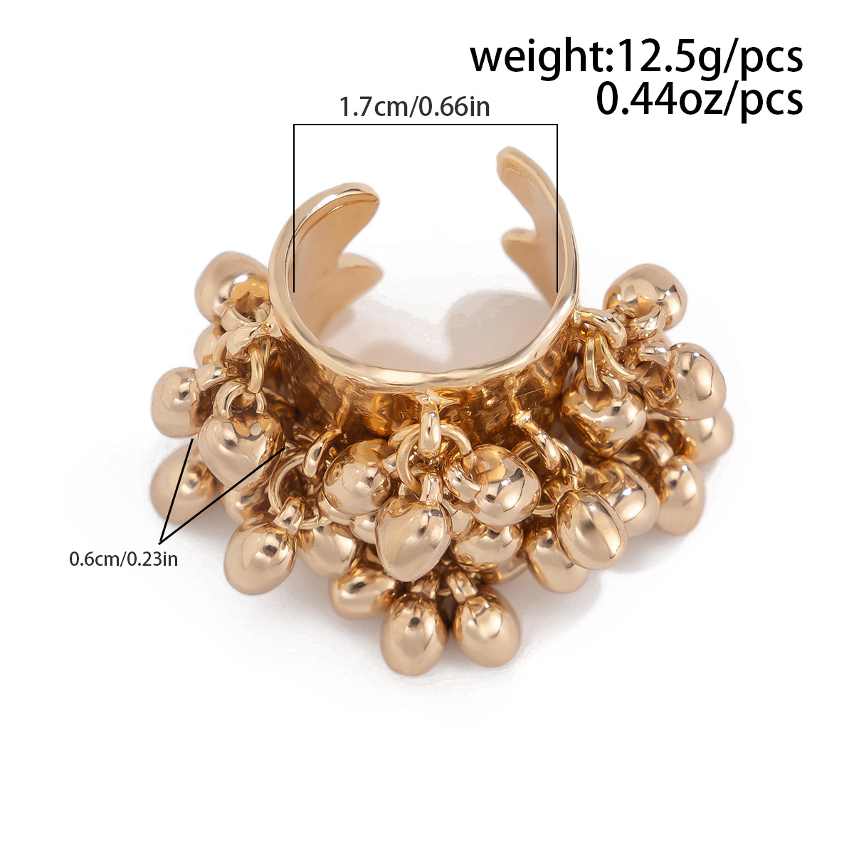 16g Weight Charm Rings Classification 1 Piece Quantity Holiday Occasion Alloy Material Geometric Pattern Women's Gender Plating Design Streetwear Style Streetwear Geometric Arylic Alloy Plating Women's Charm Rings 37