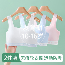 发育期一二阶段无痕儿童夏季薄款透气初中小学生内衣少女文胸制定