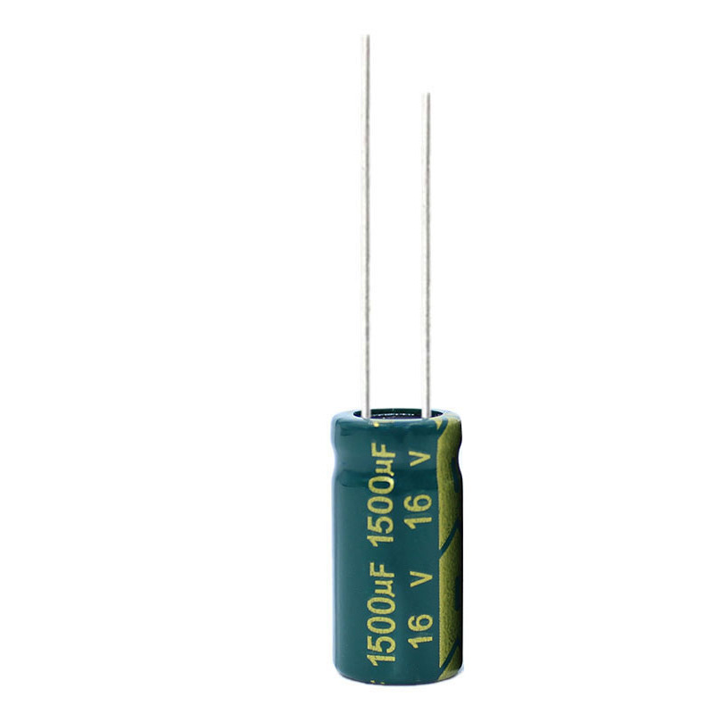 Through-hole aluminum electrolytic capacitor 16V1500UF 10*17mm 1500UF/16V high frequency low resistance