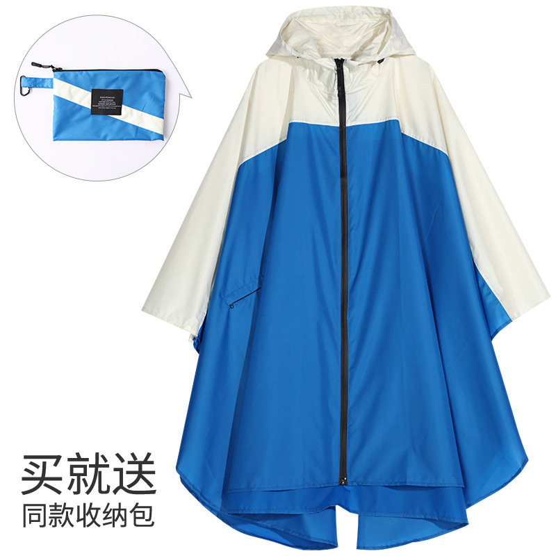 Fabricantes venden japonés Corea del Sur moda Capa delgada hombres y mujeres adultos impermeable poncho mochila ciclismo Amazon comercio exterior image 58