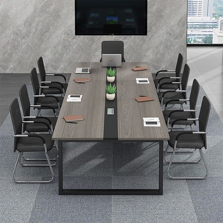 Conference Table Long Table Rectangular Table Simple Modern Office Desk and Chair Combination Conference Room Negotiation Table Long Table
