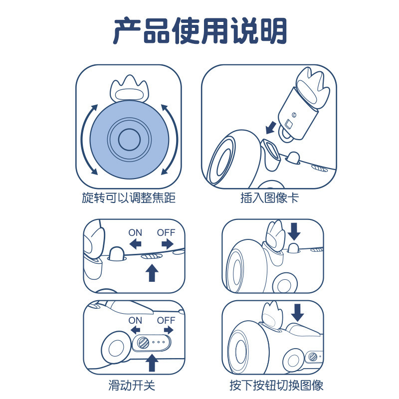 Paquete pequeño transfronterizo para niños linterna de proyección diapositiva máquina de historia juguete bebé educación temprana narración cognitiva