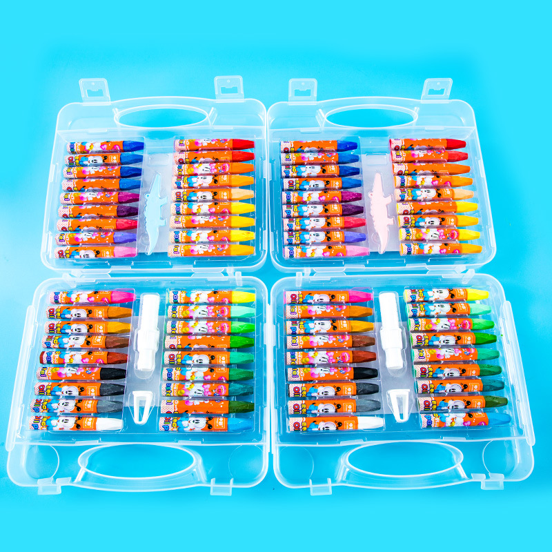 668 hexagonal aceite pintura palo 12 color crayón niños pintura traje graffiti arte pintura material estudiante papelería regalo