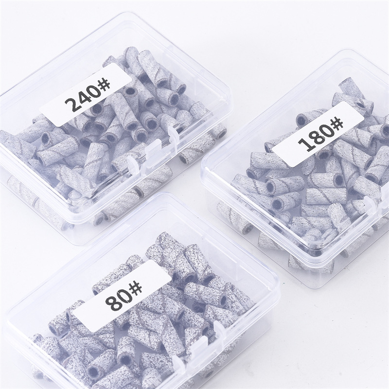 Caja dedicada transfronteriza 3,1mm uñas tamaño pequeño anillo de arena removedor de uñas eliminación de piel muerta procesamiento frontal mini anillo esmerilado