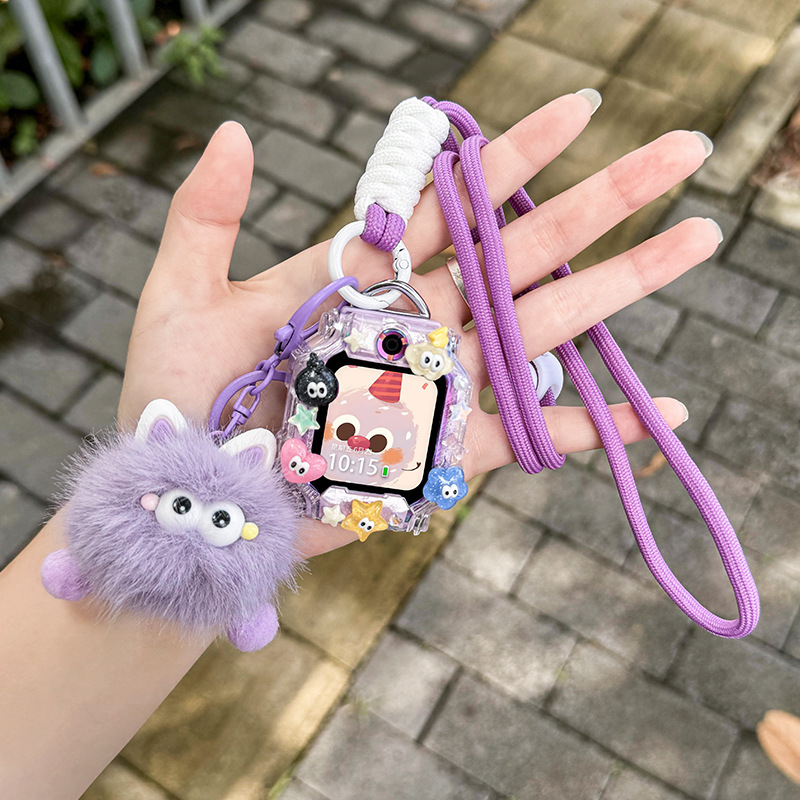 Suitable for Little Genius Phone Watch Z11 Strap Z10/Z9 Cute Hanging Neck Z8Z7S New Z6/Z5A Kidsren D2