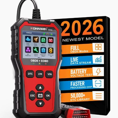 KONNWEI New KW340 OBD2 Car Engine Fault Diagnostic Scanner Vehicle Computer