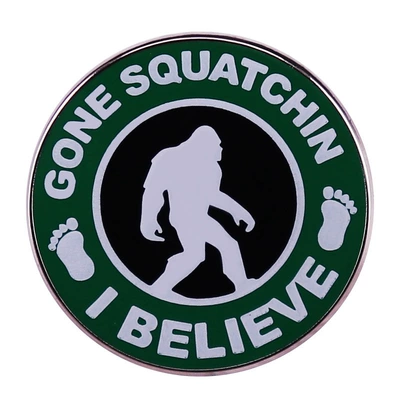I believe squat disappeared gorilla enamel badge (Yaxa sancaqları) - silver-aa01-03-d02e-1-2-1