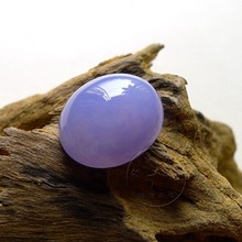 缅甸翡翠 冰紫满色紫罗兰大蛋面 紫罗兰石英岩玉石水晶戒面男女款