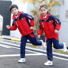 2022小学生校服秋冬冲锋衣三件套幼儿园园服秋季新款班服批发