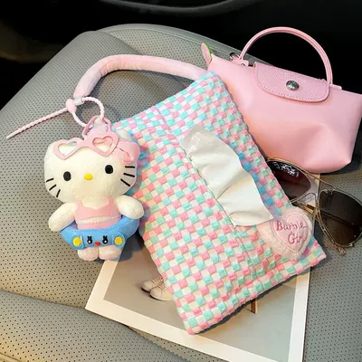 Car tissue box/set: Cat Car Tissue Hanging Bag, In-Car