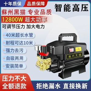 Black Cat Ultra-High Pressure Cleaning Machine Household 220V Adjustable Pressure Fully Automatic Powerful Water Gun Portable Car Washing Machine Other