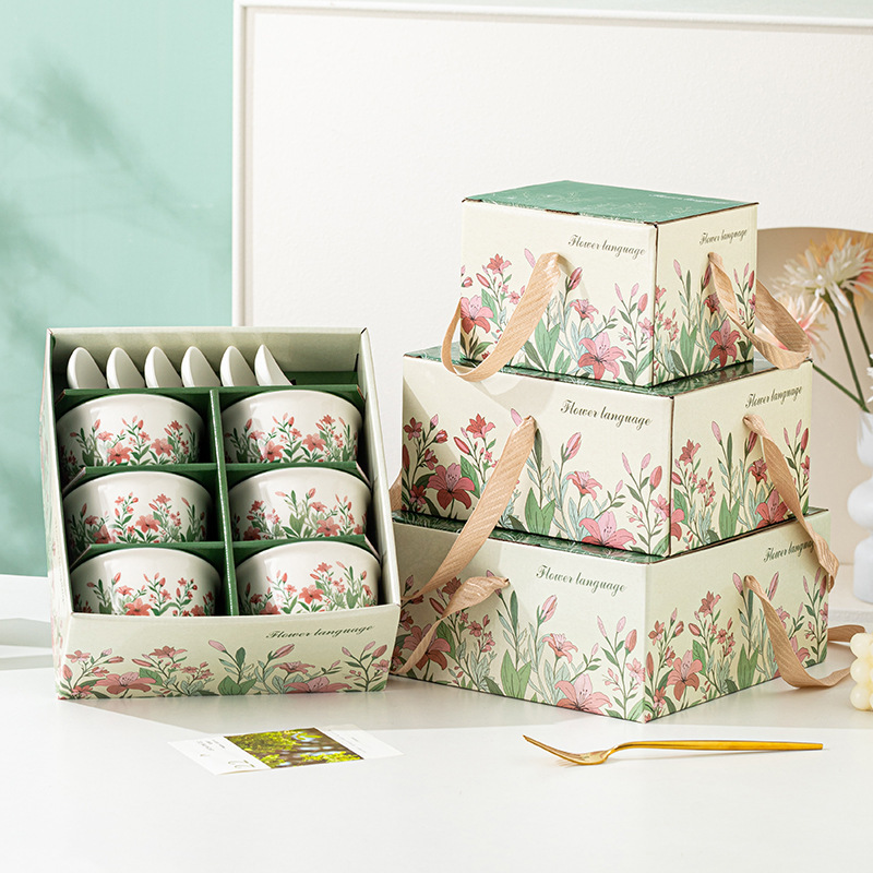 Ceramic Bowls, Practical Souvenirs for Store Openings, Bowl and Plate Tableware, Corporate Gift Sets, Bowl Gift Box Sets Ceramic Bowls, Practical Souvenirs for Store Openings, Bowl and Plate Tableware, Corporate Gift Sets, Bowl Gift Box Sets