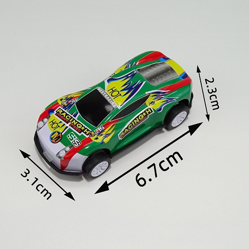 Coche de juguete para niños Niño coche avión mini plástico creativo Tire hacia atrás aleación modelo de carreras Premio 3 años de edad