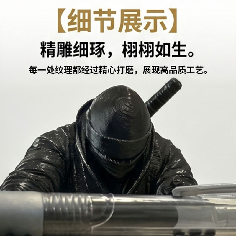 Portabolígrafos Ninja de Escritorio de Plástico PLA, Impreso en 3D para Oficina