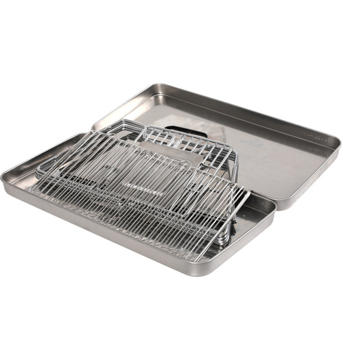 B4 outdoor barbecue grill portable folding stainless steel barbecue grill for 3-4 people picnic barbecue grill medium size wholesale