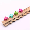 Matte cute crab pin flower-shaped, small children's hairgrip, hair accessory, Korean style, wholesale