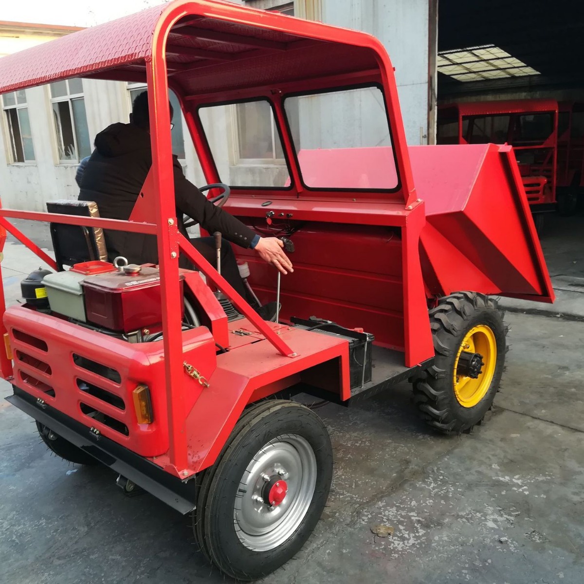 FC-10型柴油翻斗车 前置卸料工程四轮车 0.5方斗农用蹦蹦车