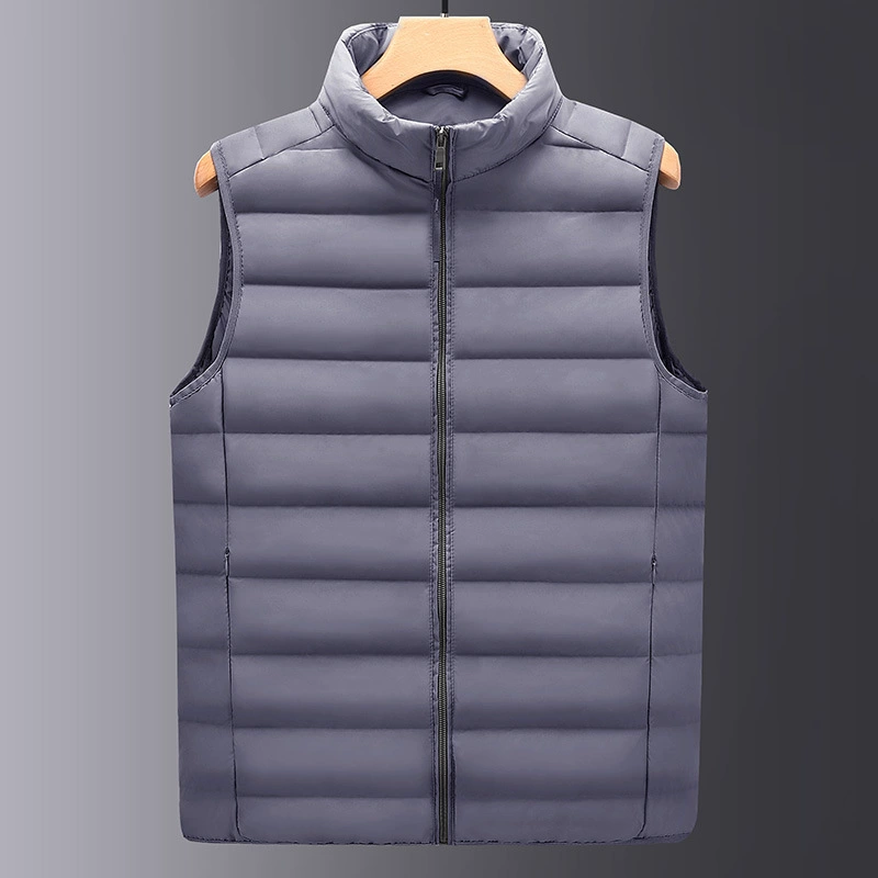 Тонкий пуховик теплый жилет можно открыть мужской трансграничный воротник в прямом эфире