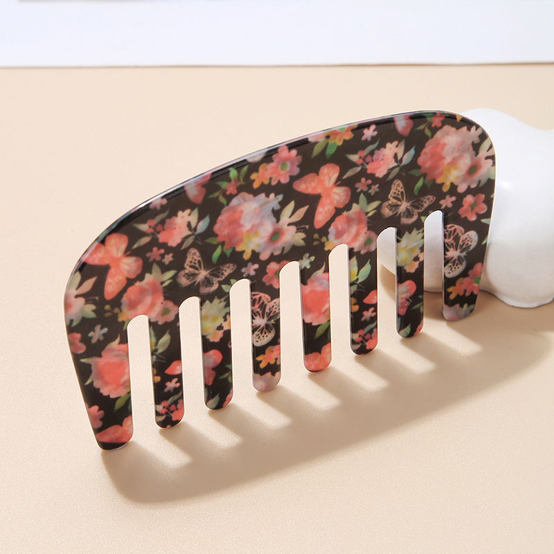 Casual Flower Pvc Hair Combs display picture 2