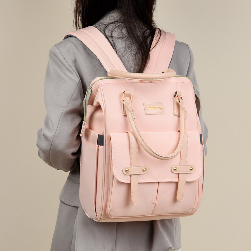 Mummy Bag 2024 New Backpack Fashionable Multi-functional Large Capacity Outgoing Lightweight Mother Mother Baby Backpack Women