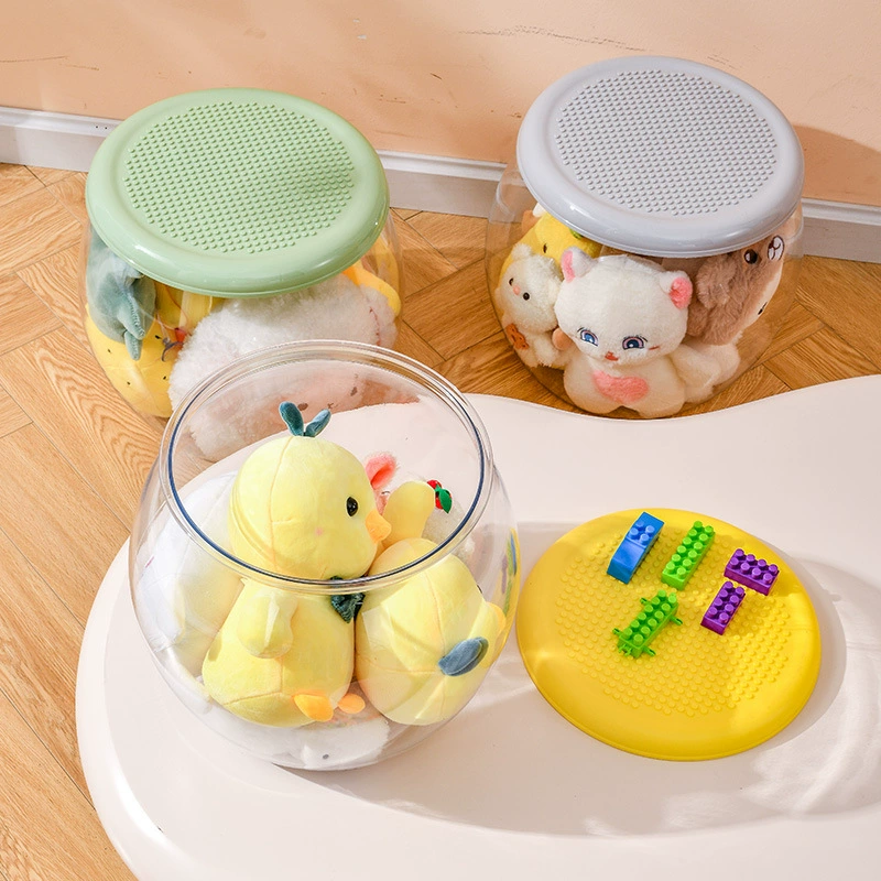 Строительный блок для хранения игрушек табурет для хранения бытовой прозрачный маленький табурет стул кукла ящик для хранения Органайзер