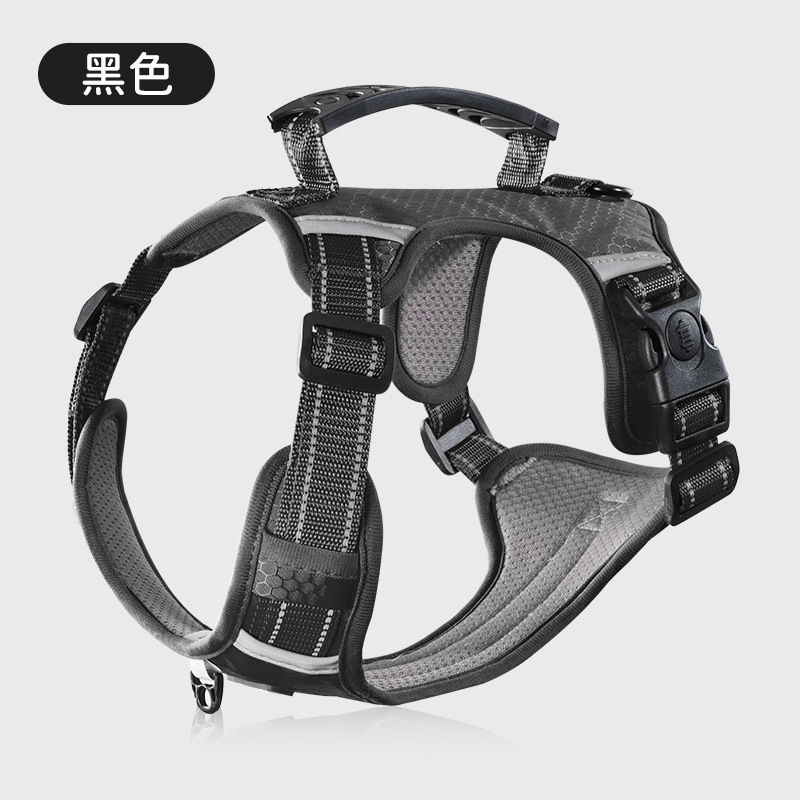 La nueva cuerda de tracción para perros tipo chaleco a prueba de explosiones para perros pequeños y medianos Corgi cuerda ajustable para pasear en el pecho y la espalda para perros
