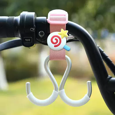 Other Electric Vehicle Accessories — Hook for Electric - pink-webbing-aluminum-double-hook-short-style-five-star-awesome