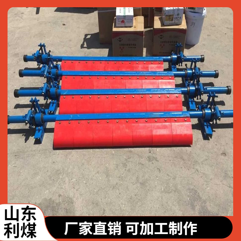 山东供应耐酸碱二道/一道聚氨酯清扫器P型矿用二级皮带清扫器