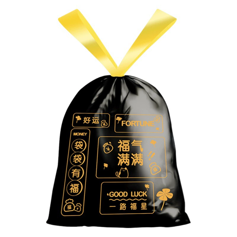 [Сумка для переноски Раджа] Мешок для мусора без разрывов на шнурке, специальный большой пластиковый пакет для домашнего утолщенного кухонного использования