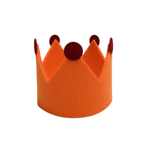 Felt hat children's first birthday non-woven hat party yellow crown decorative hat diy crown props