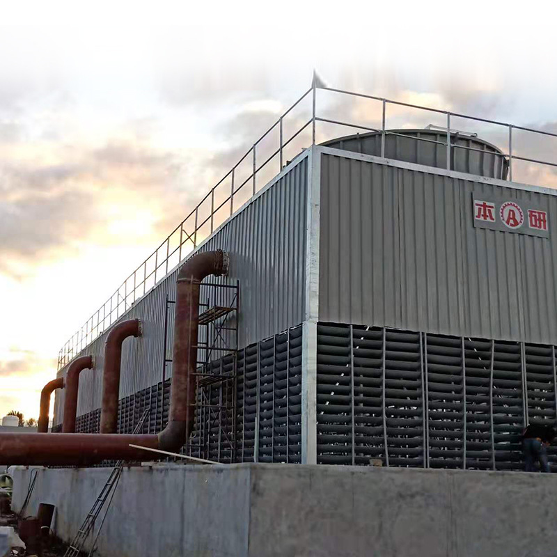 本研大型联台方形逆流冷却塔BY-1000-C4多台组合，包安装运费