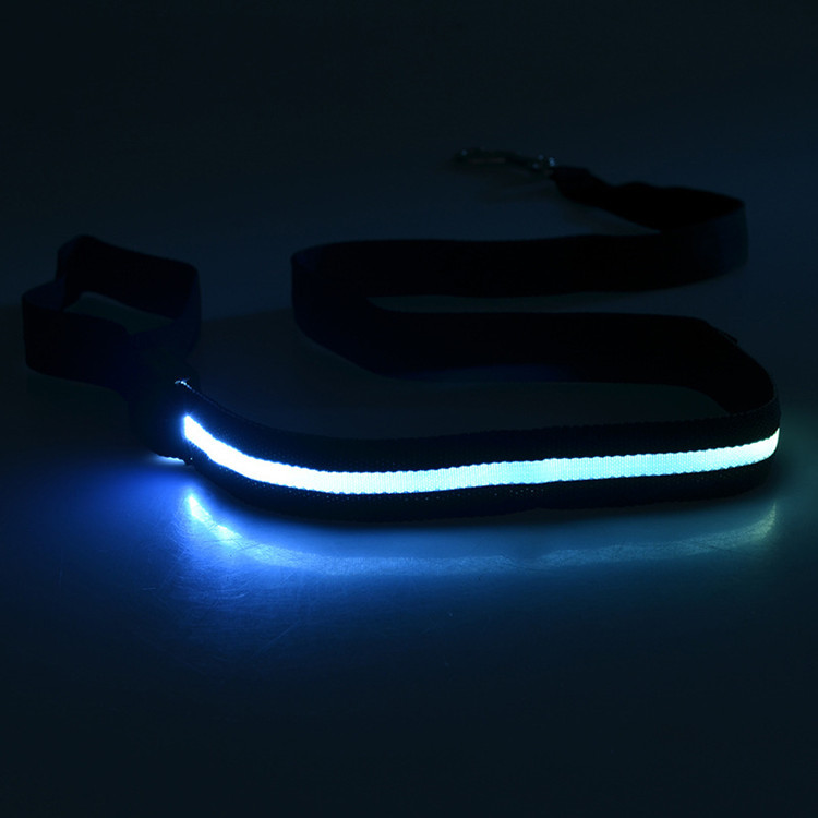 Correa de perro emisora de luz LED Correa de perro emisora de luz de carga USB Correa de perro emisora de luz Collar de perro emisor de luz para mascotas
