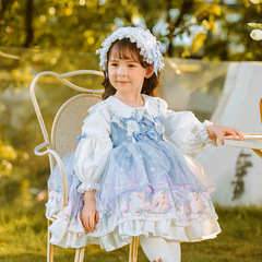 Spanish court Lolita maid dress Birthday party children's dress Lolita dress for little girls